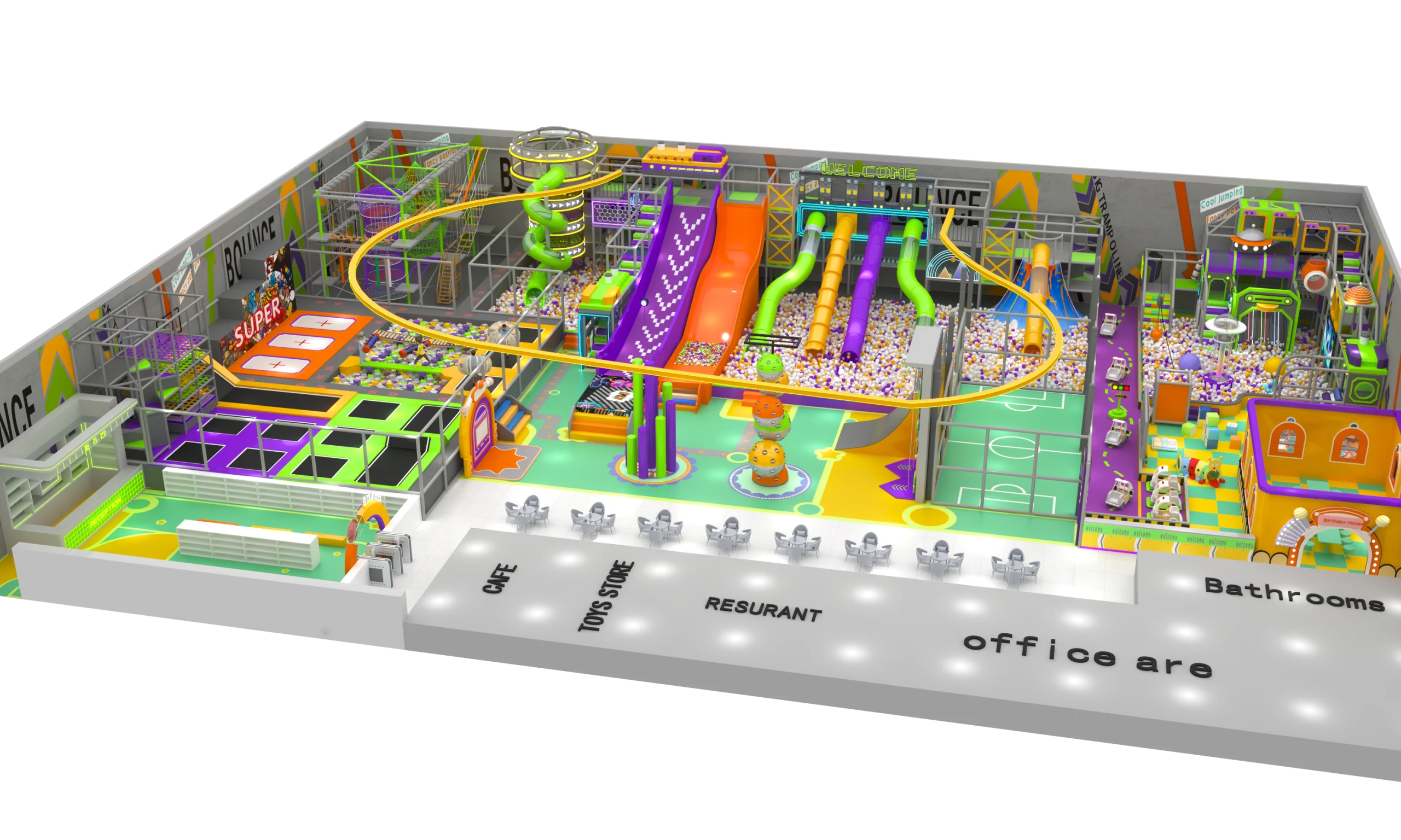 2000sqm Commercial Indoor Playground: High-Revenue Play Park Architecture by Ledi Amusement