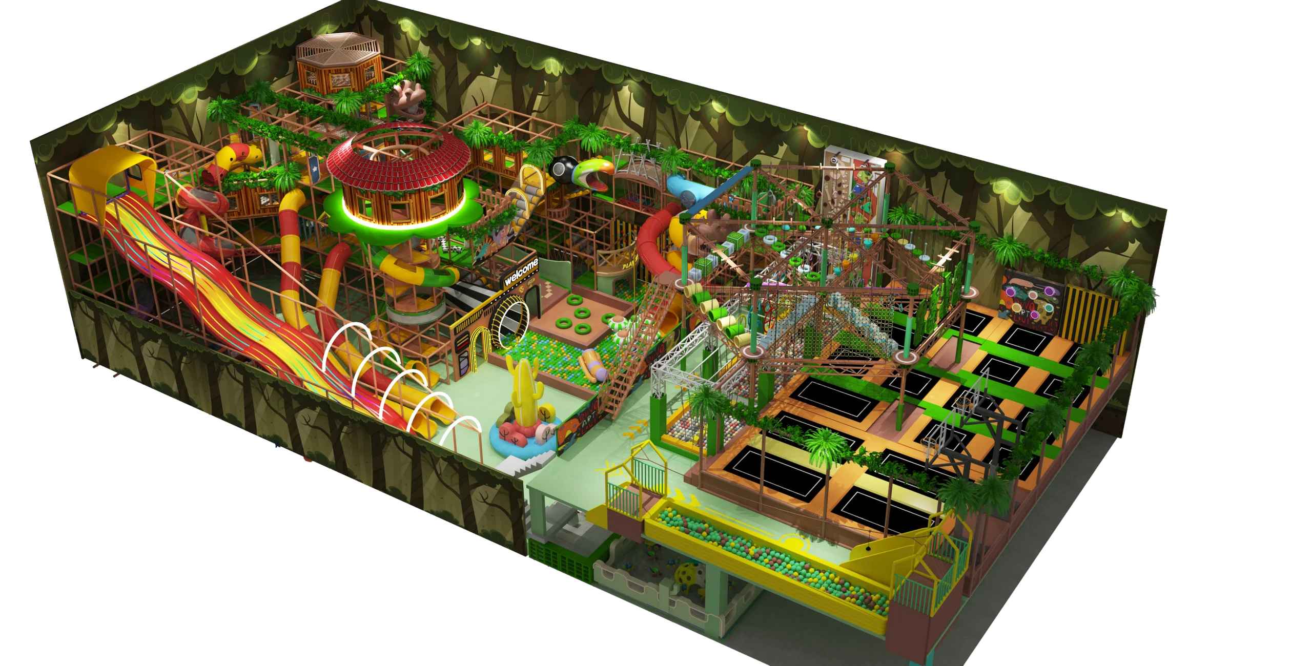 800sqm Jungle Adventure Indoor Playground: Compact High-ROI Park Solution by Ledi Amusement