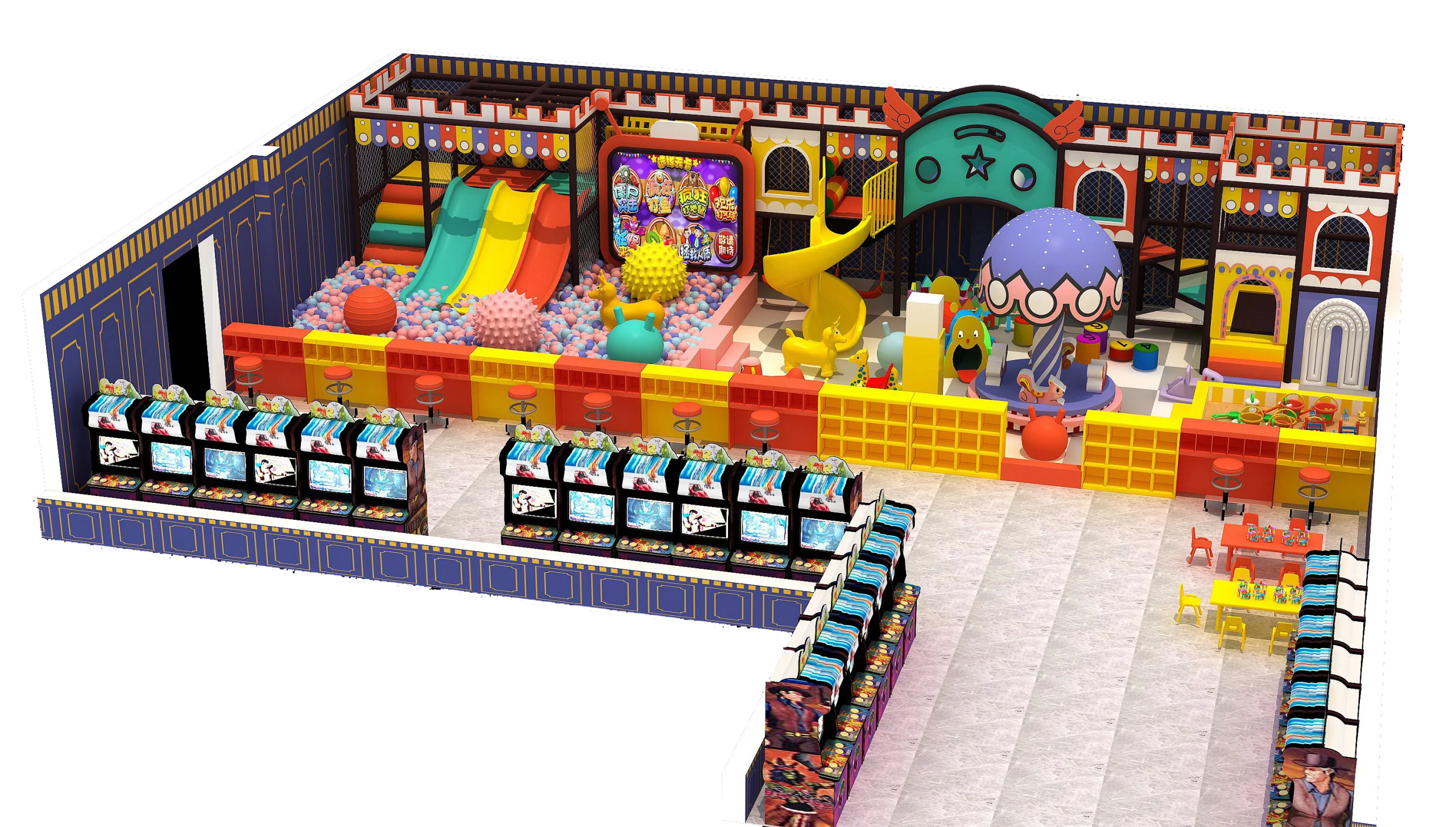 Maximize Revenue per Square Foot with a 130 Square Meter Multi-Zone Family Entertainment Center Solution
